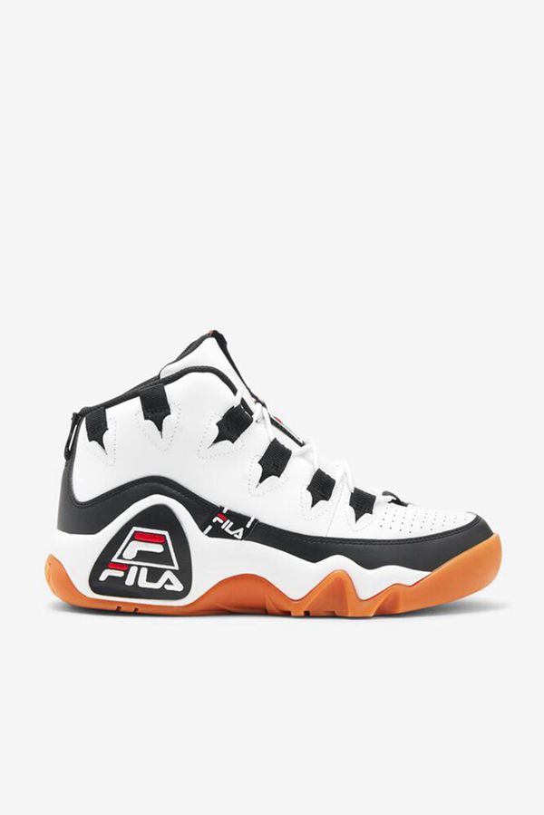 Fila Grant Hill 1 Tarvosofficial Men's Sneakers - White/Black/Red,NZ 160-92340